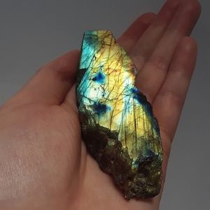 Labradorite Half-Polished Slab